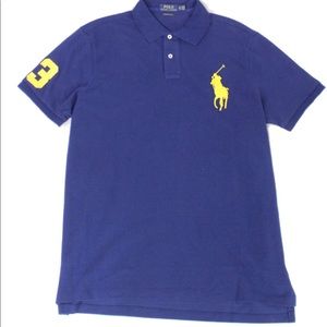 Boys Polo Shirt with large Polo logo and #3